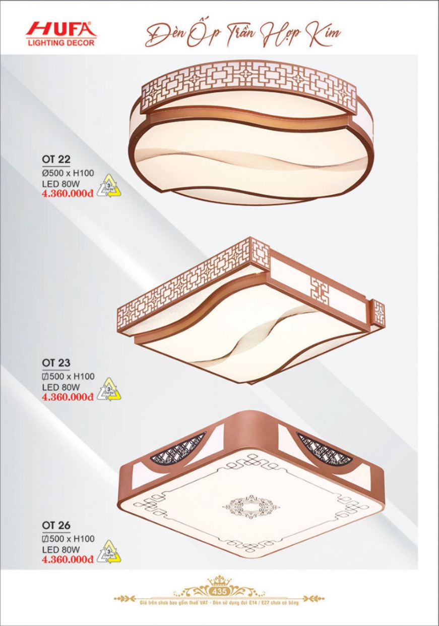 Bảng giá đèn trang trí HUFA